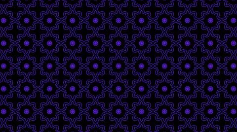 Abstract purple geometric seamless pattern background. Psychedelic Colorful K Illustrazione stock