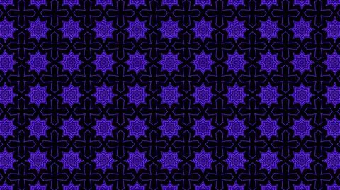 Abstract purple geometric seamless pattern background. Psychedelic Colorful K Stock Illustration