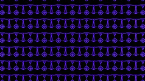 Abstract purple geometric seamless pattern background. Psychedelic Colorful K Illustrazione stock