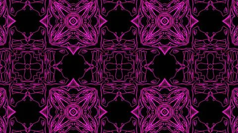 Abstract purple geometric seamless pattern background. Psychedelic Colorful K Stock Illustration