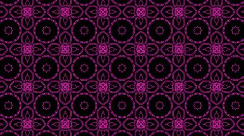 Abstract purple geometric seamless pattern background. Psychedelic Colorful K Stock Illustration