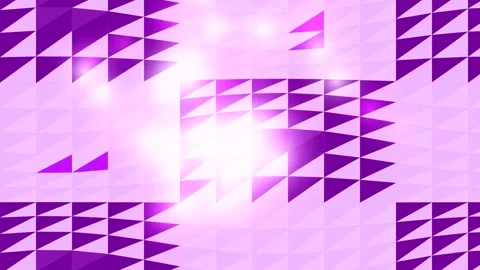 Abstract Purple Geometric Triangle Pattern with Light Effects. Stock Footage 326382854