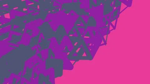 Abstract purple geometric triangle pattern background Stock Illustration