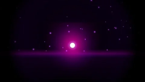Abstract purple glowing light orb with floating particles background, motio.. 스톡 동영상 347465383