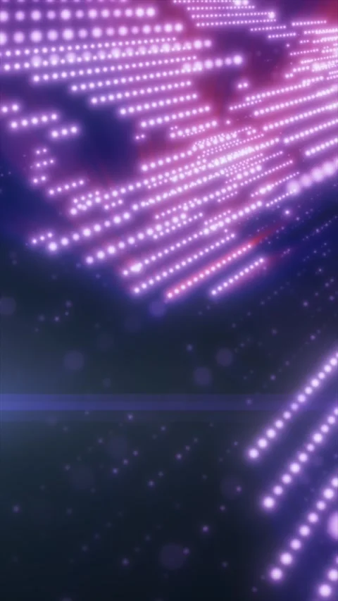 Abstract purple glowing light trails made of dotted lines and particles, fo.. Stock Footage 325908166