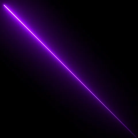 Abstract purple glowing neon light rays moving diagonally across black back.. Stock Footage 335493549