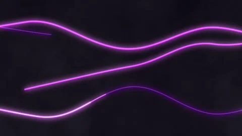 Abstract purple glowing neon light wave animation looping footage Stock Footage 346539660