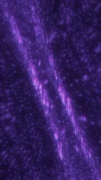 Abstract purple glowing particles and light streaks data flow イラスト素材
