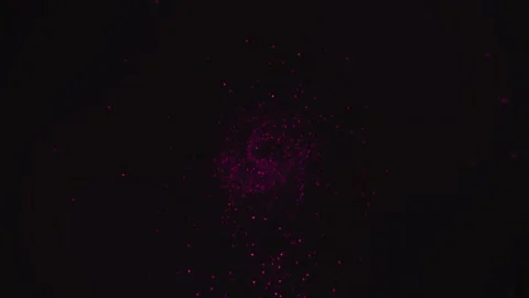 Abstract purple glowing particles motion. Video stock 335705021