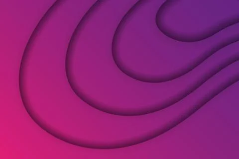 Abstract Purple Gradient 3D Paper Cut Shapes Background Stock Illustration