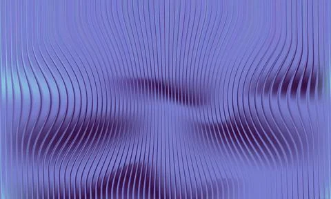 Abstract Purple Gradient Background with 3D Wavy Vertical Lines and Grainy .. 스톡 일러스트