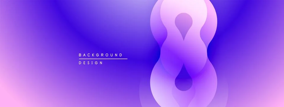 Abstract purple gradient background. Central shape resembles infinity symbol, 스톡 일러스트