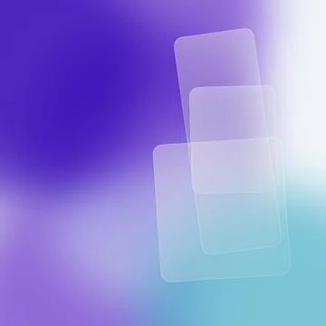 Abstract Purple Gradient Background with Frosted Glassmorphism Rectangles f.. Stock Illustration