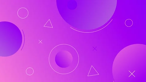 Abstract Purple Gradient Background with Geometric Shapes Animation. Video stock 320465121