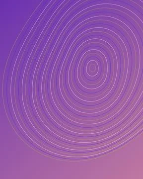 Abstract purple gradient background with white and gold concentric oval lin.. 스톡 일러스트