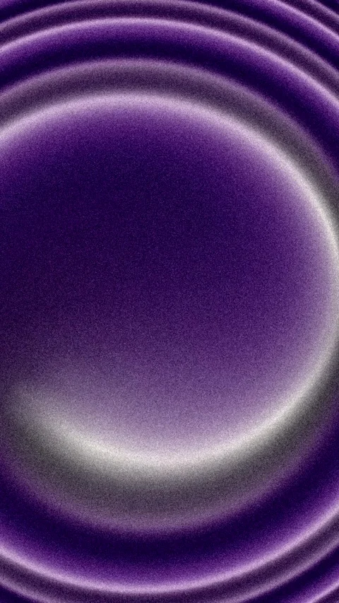 Abstract Purple Gradient Motion Background with Circular Glow Waves, Grainy N Vídeo Stock 333044345