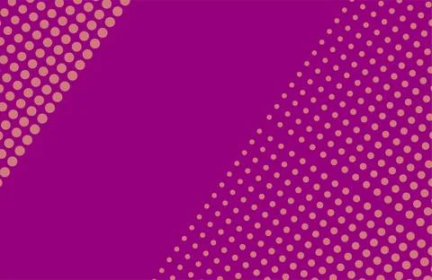 Abstract Purple Gradient Polygon Background with Halftone Dots Vector Illustrazione stock