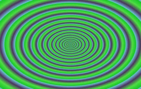 Abstract purple green concentric ellipses background in business card dimensions Stock Illustration