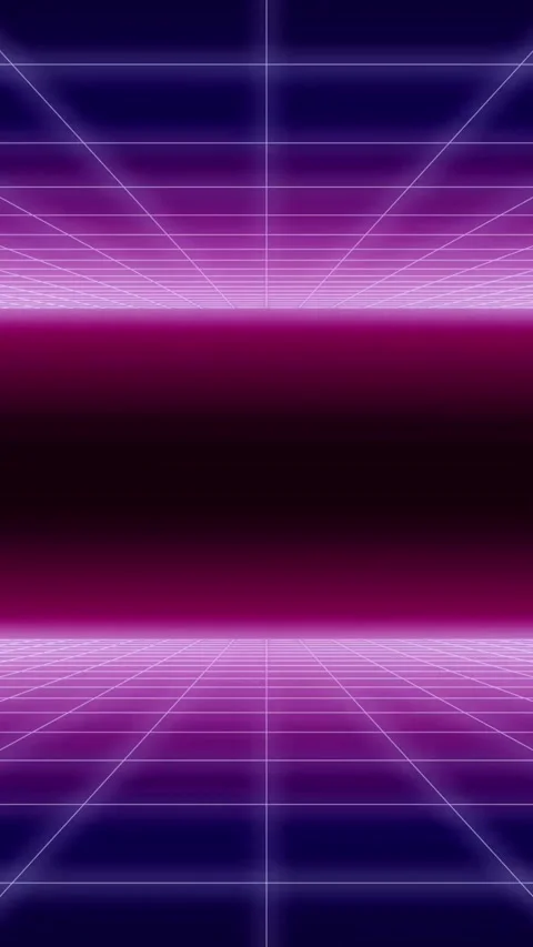 Abstract purple grid moving into digital void. Vídeos de archivo 335734844