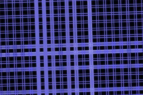 Abstract purple grid pattern with glowing lines and shapes Foto stock