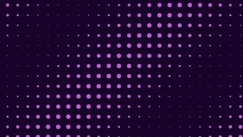 Abstract purple halftone dot pattern background design element loop Stock Footage 343632076