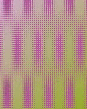 Abstract Purple Halftone Dot Pattern on Lime Green Gradient Background with.. Stock Illustration