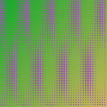 Abstract Purple Halftone Dot Pattern on Green Gradient Background, Vibrant .. 스톡 일러스트