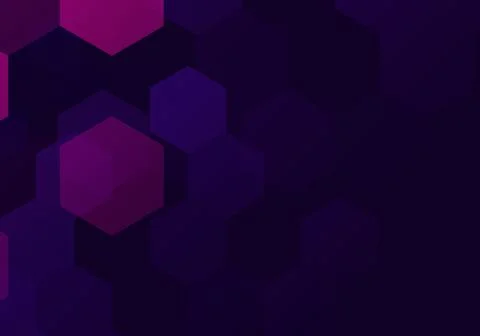 Abstract purple hexagonal background. Vector illustration. Stock Illustration