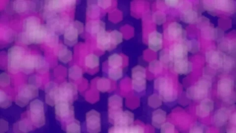 Abstract purple hexagonal bokeh background animation Stock Footage 321728807