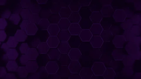 Abstract purple hexagonal pattern Seamless loop. Video animation. Stock Footage 207469889