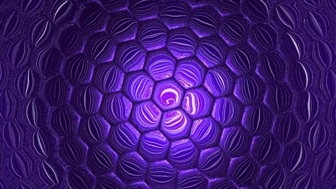 Abstract purple honeycomb pattern with dynamic light and shadow effects, modern Video stock 315289688