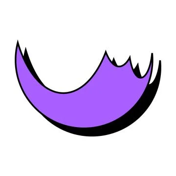 Abstract purple icon. Abstract vector shape isolated on a white background. Stock Illustration
