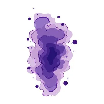 Abstract purple ink bleeding liquid splash background Ilustración de archivo