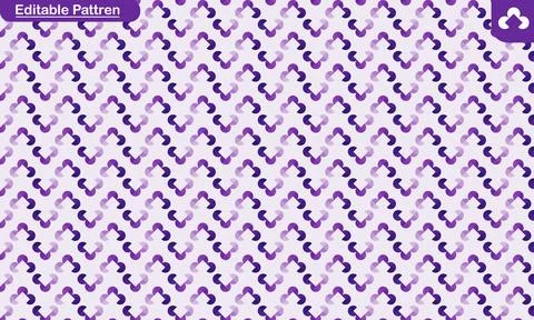 Abstract purple interlocking circular pattern background Stock Illustration