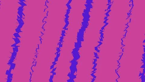 Abstract purple jagged lines pattern on a pink background Illustrazione stock
