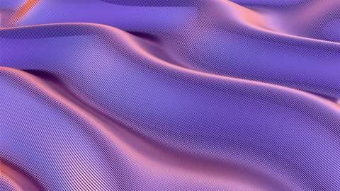 Abstract purple landscape with dynamic flowing lines Illustrazione stock