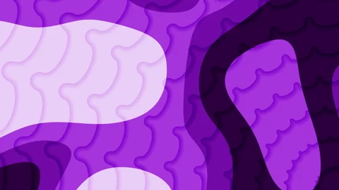 Abstract purple layered paper cut background with organic contours Stock Footage 329323448