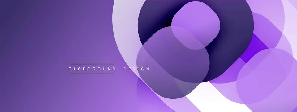 Abstract purple layers create dynamic visual flow. Soft gradients, modern design Illustrazione stock
