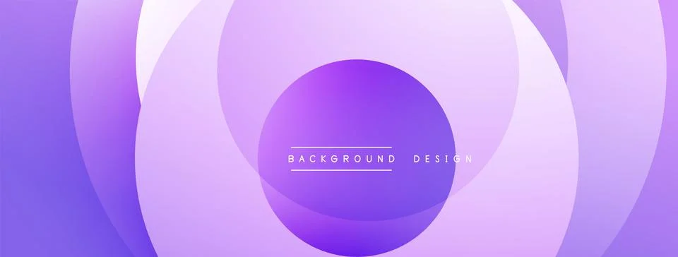 Abstract purple layers create dynamic background. Smooth gradients suggest depth Stock Illustration
