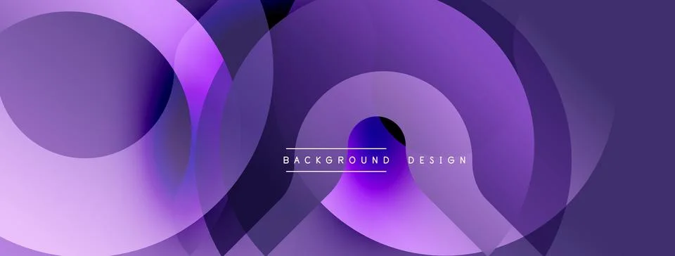 Abstract purple layers create dynamic visual effect. Modern design elements Stock Illustration