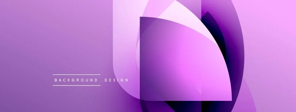 Abstract purple layers create dynamic visual flow. Modern design elements イラスト素材