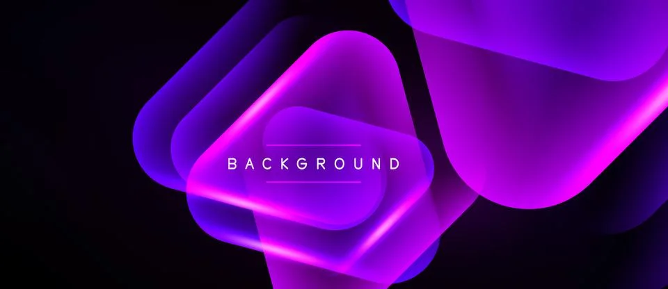 Abstract purple layers create dynamic background. Gradient colors blend, fo.. Stock Illustration