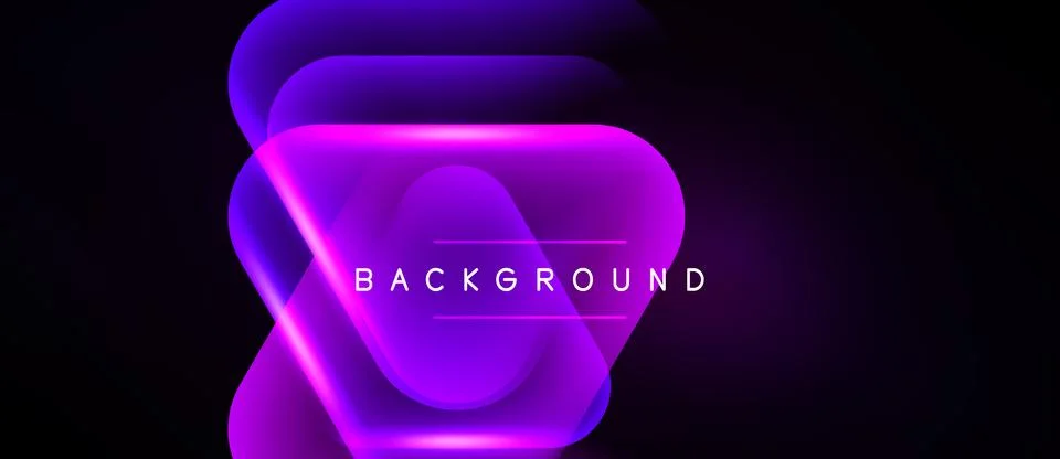 Abstract purple layers create dynamic background. Gradient colors suggest d.. Stock Illustration