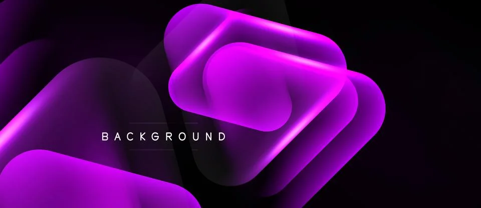 Abstract purple layers create dynamic background. Smooth gradients, flowing 库存插图