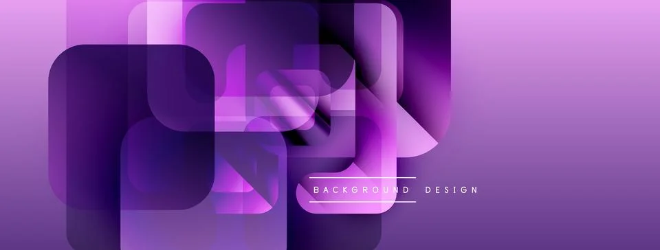 Abstract purple layers create modern geometric pattern. Smooth gradients offer イラスト素材