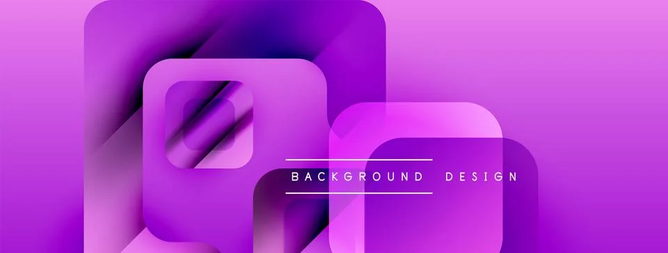 Abstract purple layers create modern background. Geometric shapes overlap, イラスト素材