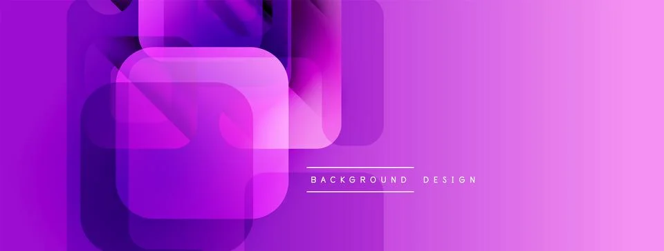 Abstract purple layers create modern background. Geometric shapes overlap, イラスト素材