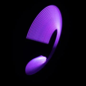 Abstract purple led light vector with lines on a black background Stock Photos