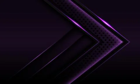 Abstract purple light line arrow direction circle mesh shadow design modern Stock Illustration