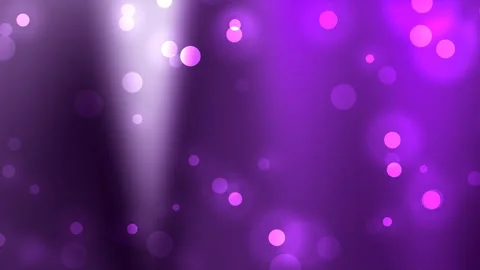 Abstract Purple Light Particles Glowing and Floating in Soft Blurred Backgrou Video stock 333975521